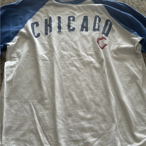 Stitches Other - Chicago Cubs Blue and White Raglan Shirt